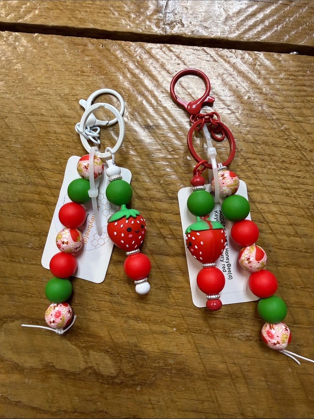 Honeybee(d) silicone keychain